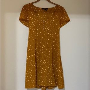 Mustard Yellow Polkadot Sundress